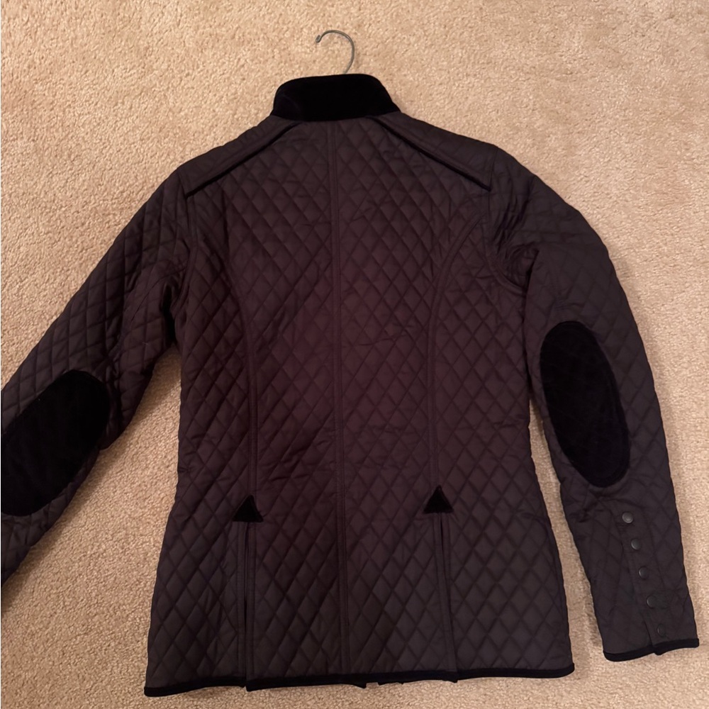 Barbour Gold Label Women’s Quilted Jacket with Velvet Trim Size US 6 - Picture 9 of 12